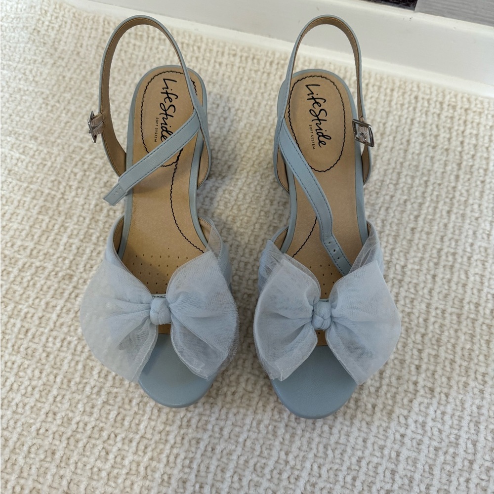 Lifestride Blue Bow Heels